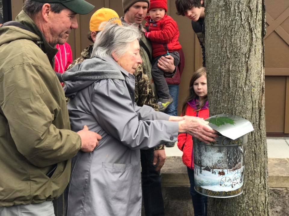 Ceremonial Haning of the Maple Syrup Bucket